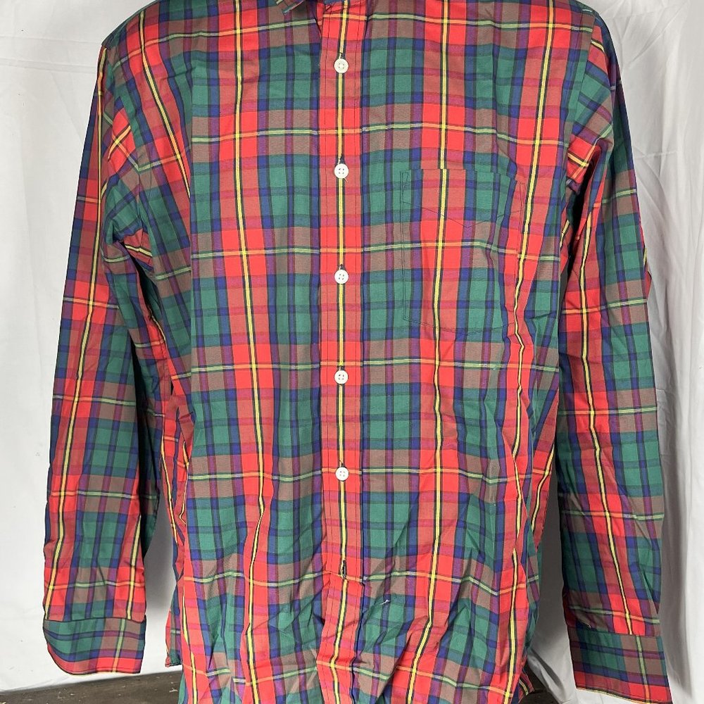 Vintage Deadstock BILL BLASS Large Men's Long Sleeve Dress Shirt Deadstock